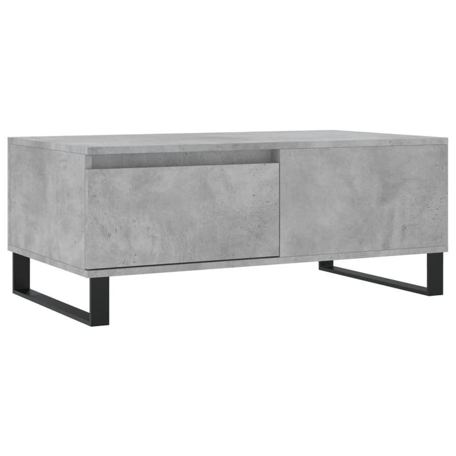Salontafel 90X50X36,5 Cm Bewerkt Hout Betongrijs