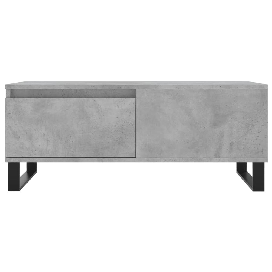 Salontafel 90X50X36,5 Cm Bewerkt Hout Betongrijs