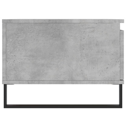 Salontafel 90X50X36,5 Cm Bewerkt Hout Betongrijs