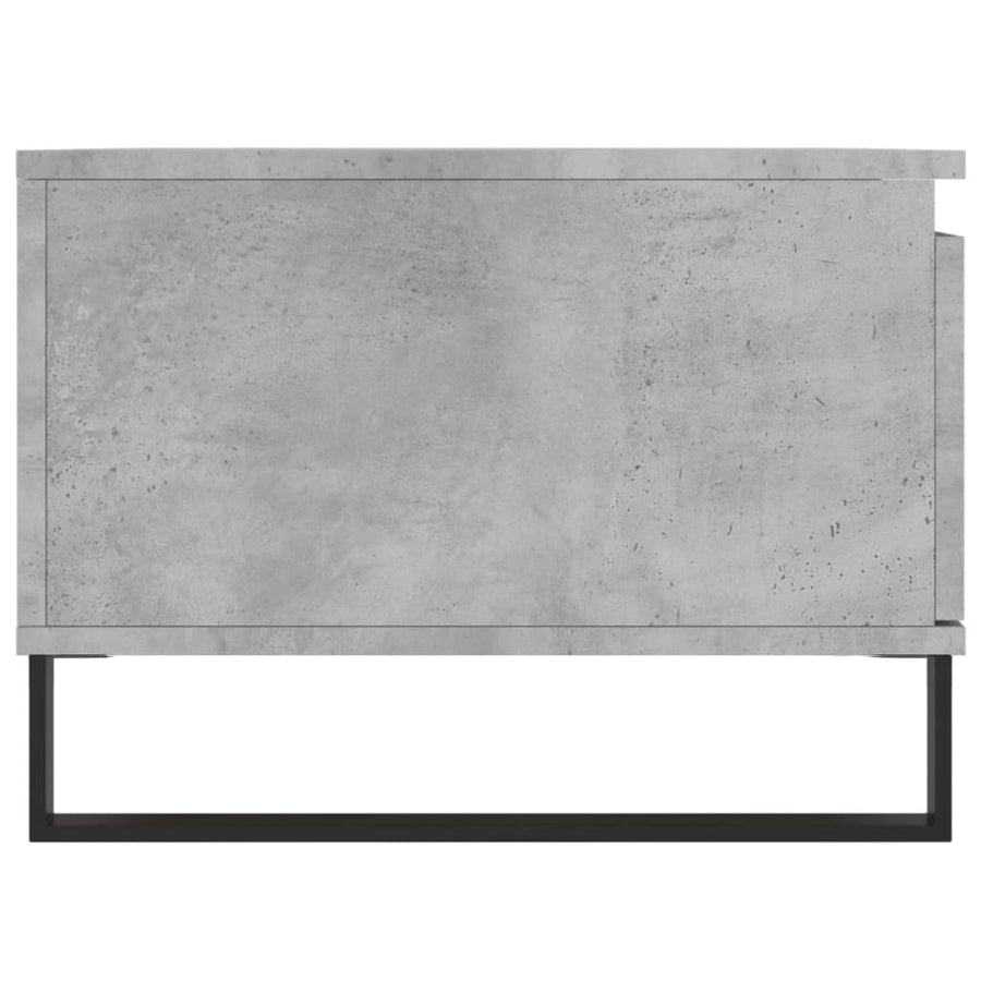 Salontafel 90X50X36,5 Cm Bewerkt Hout Betongrijs