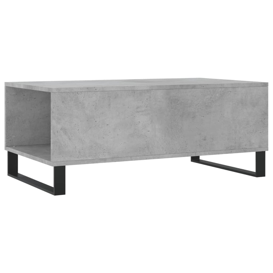 Salontafel 90X50X36,5 Cm Bewerkt Hout Betongrijs