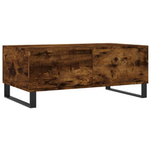Salontafel 90X50X36,5 Cm Bewerkt Hout Kleurig Gerookt eiken