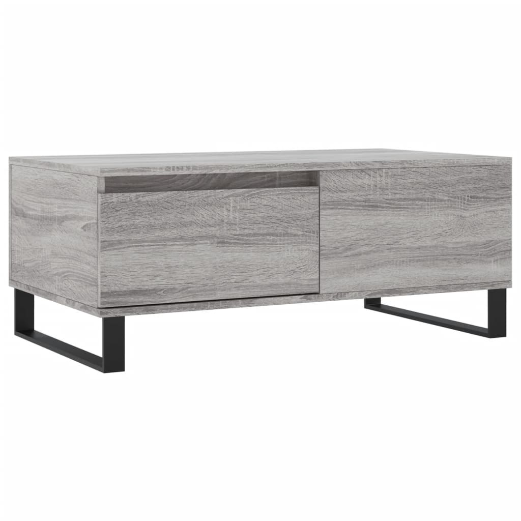 Salontafel 90X50X36,5 Cm Bewerkt Hout Grijs sonoma