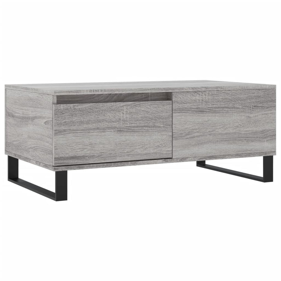 Salontafel 90X50X36,5 Cm Bewerkt Hout Grijs sonoma