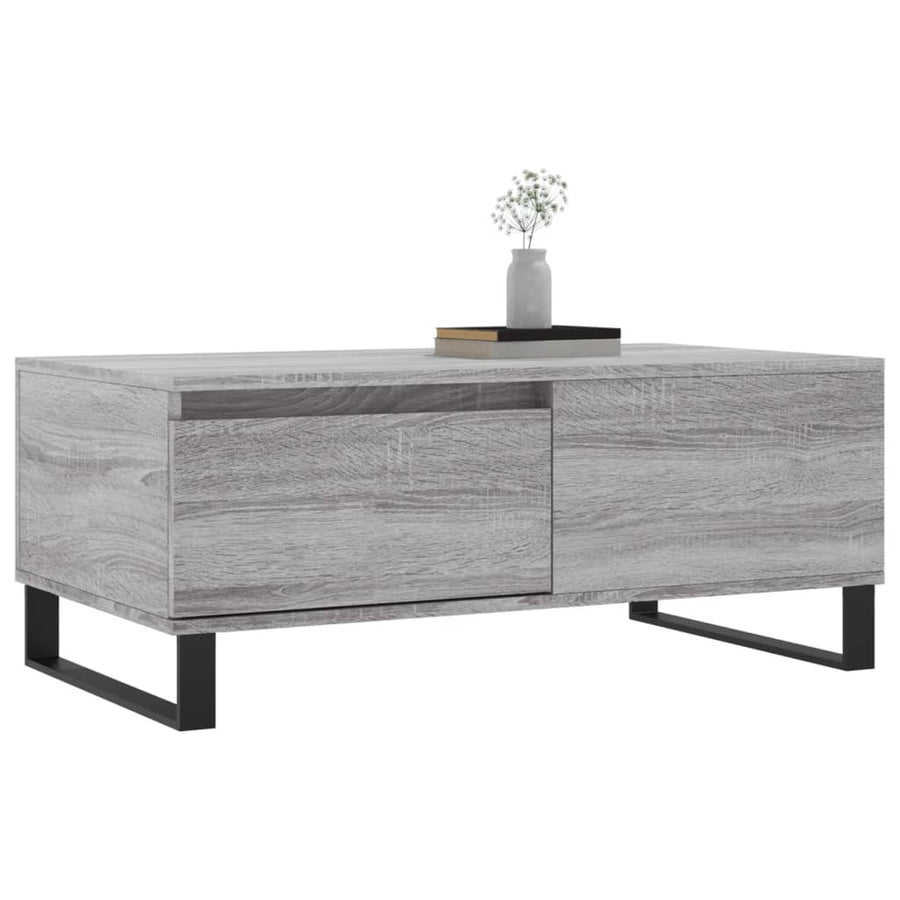 Salontafel 90X50X36,5 Cm Bewerkt Hout Grijs sonoma