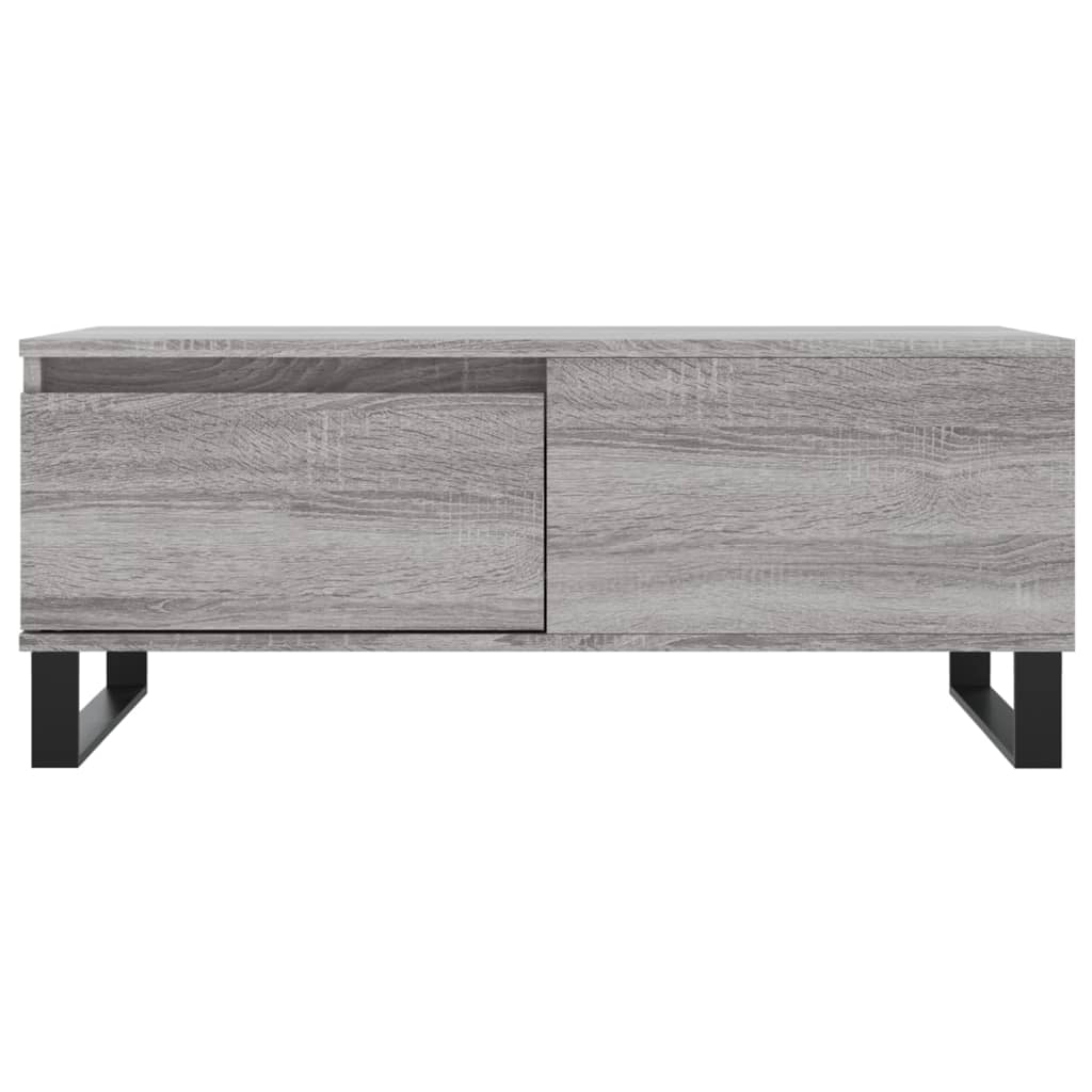 Salontafel 90X50X36,5 Cm Bewerkt Hout Grijs sonoma