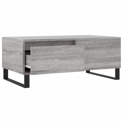 Salontafel 90X50X36,5 Cm Bewerkt Hout Grijs sonoma