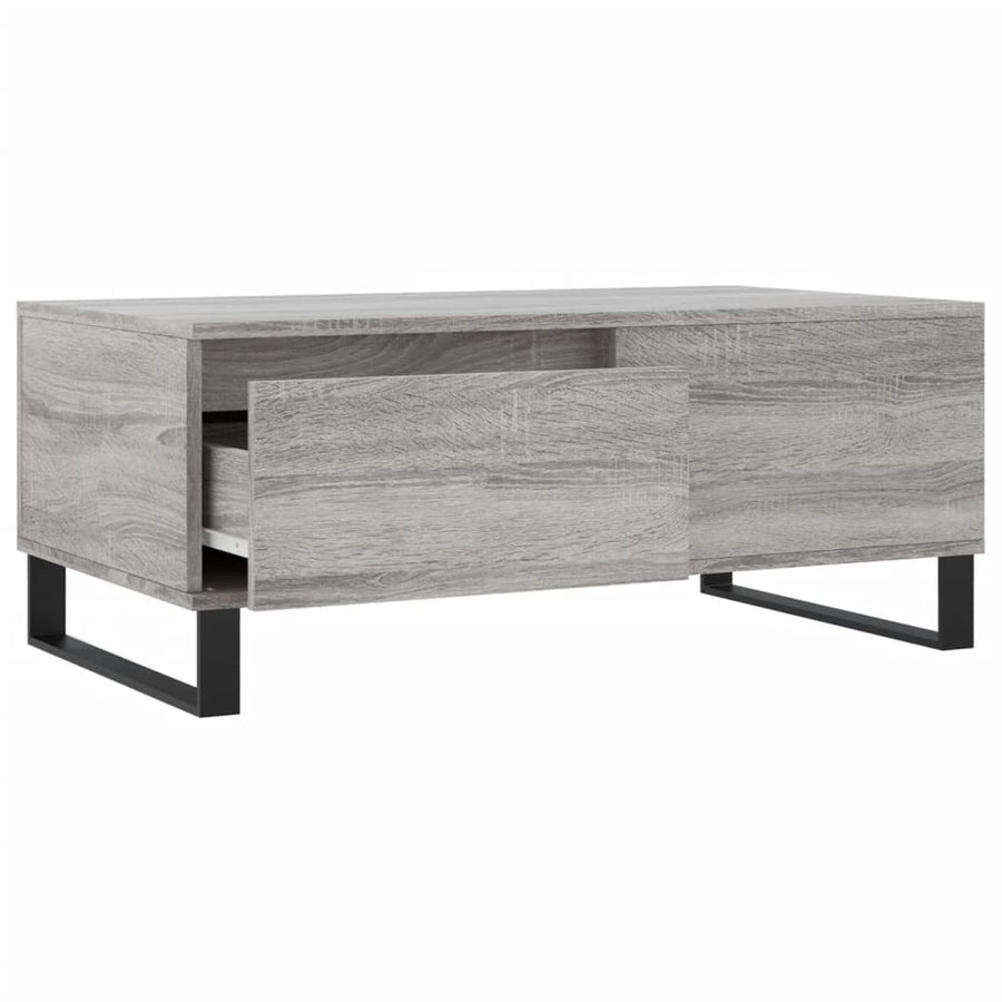 Salontafel 90X50X36,5 Cm Bewerkt Hout Grijs sonoma
