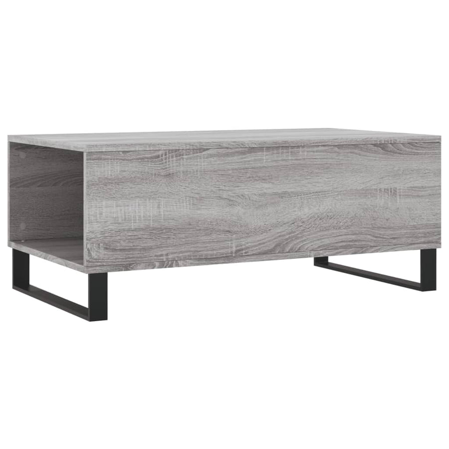 Salontafel 90X50X36,5 Cm Bewerkt Hout Grijs sonoma