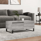 Coffee table 90x50x36.5 cm engineered wood grey Sonoma