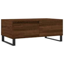 Salontafel 90X50X36,5 Cm Bewerkt Hout Bruin Eikenkleur Bruineiken