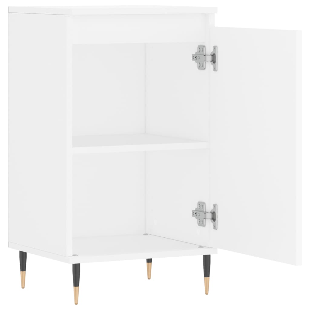Dressoir 40X35X70 Cm Bewerkt Hout 1 Wit