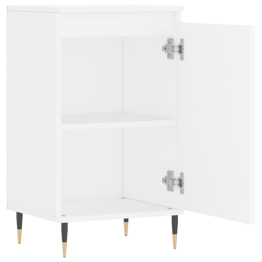 Dressoir 40X35X70 Cm Bewerkt Hout 1 Wit