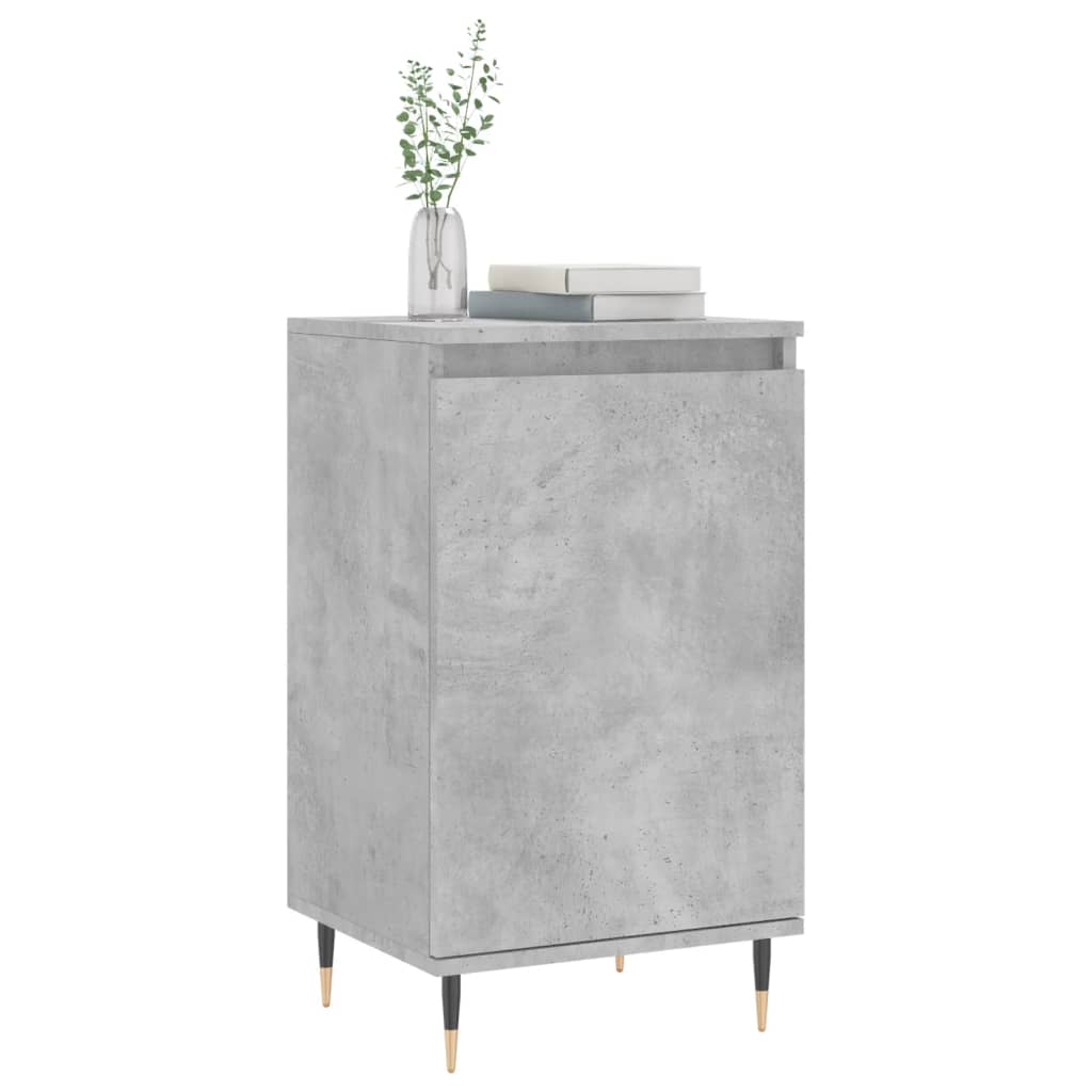 Dressoirs 2 St 40X35X70 Cm Bewerkt Hout Betongrijs