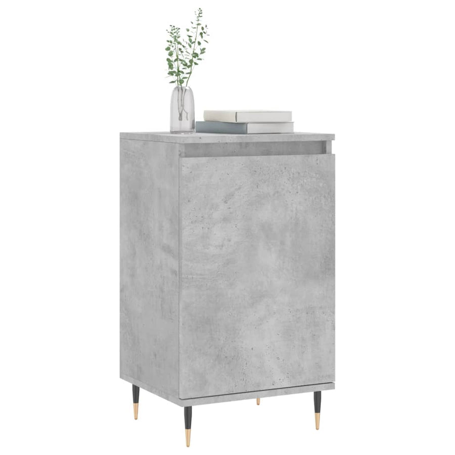 Dressoirs 2 St 40X35X70 Cm Bewerkt Hout Betongrijs