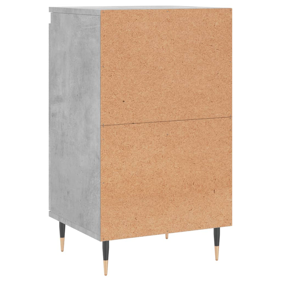 Dressoirs 2 St 40X35X70 Cm Bewerkt Hout Betongrijs