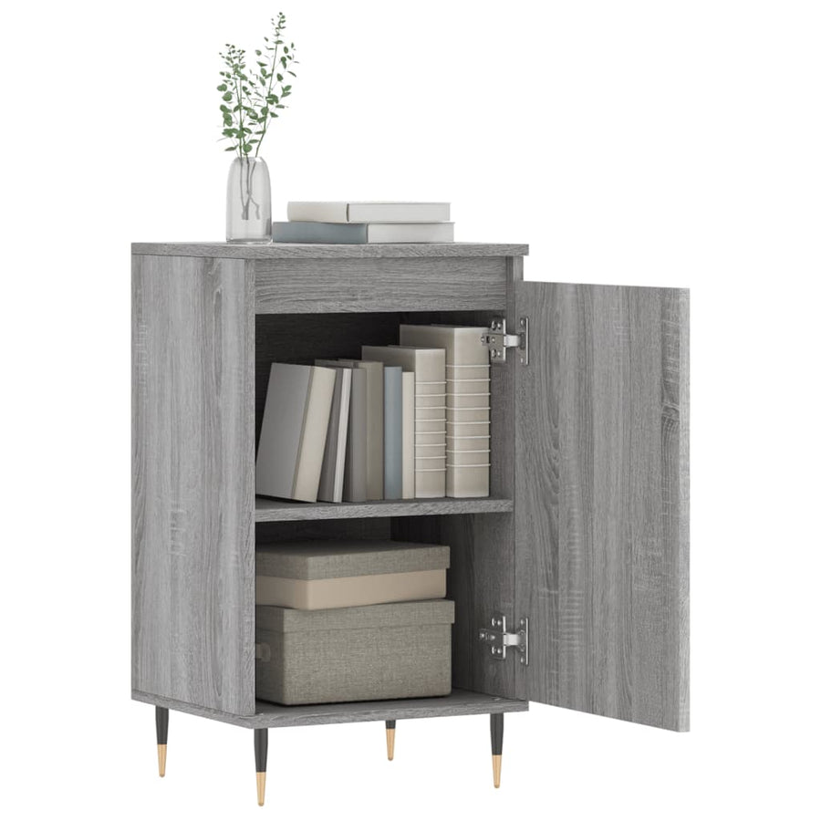 Dressoir 40X35X70 Cm Bewerkt Hout 1 Grijs sonoma