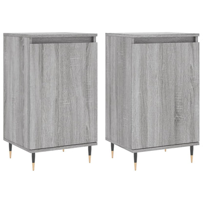 Dressoirs 2 St 40X35X70 Cm Bewerkt Hout Grijs Sonoma