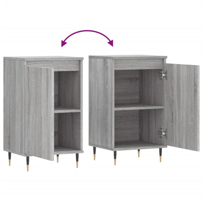 Dressoirs 2 St 40X35X70 Cm Bewerkt Hout Grijs Sonoma