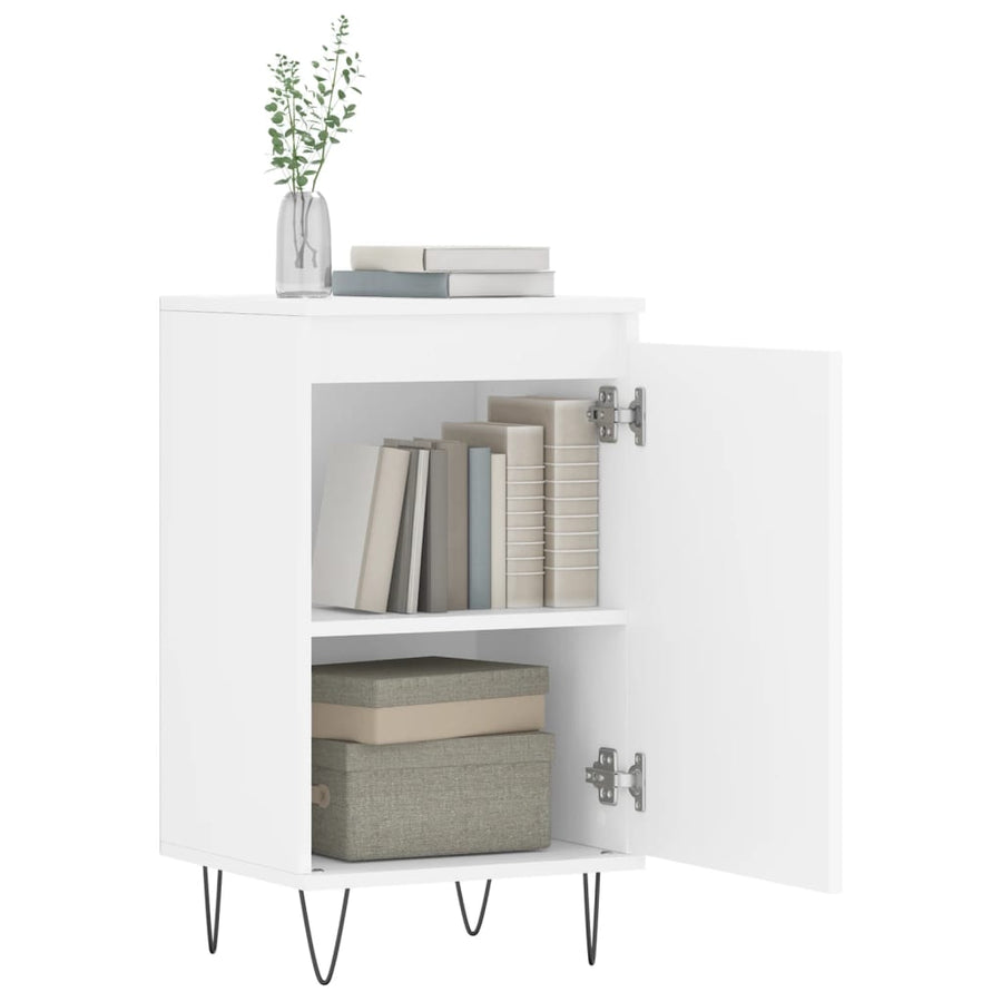 Dressoir 40X35X70 Cm Bewerkt Hout Wit