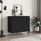 Sideboards 2 pcs 40x35x70 cm engineered wood black