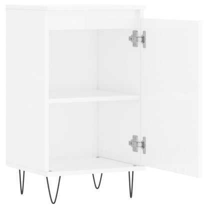 Dressoirs 2 St 40X35X70 Cm Bewerkt Hout Hoogglans Wit