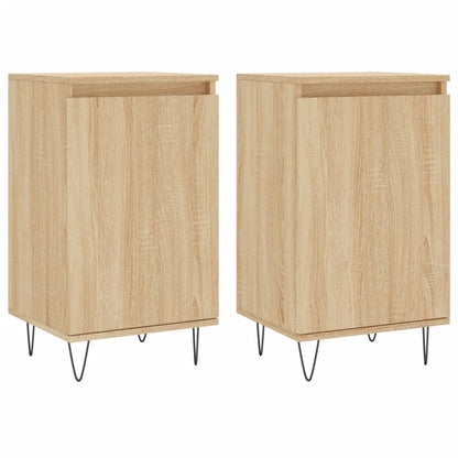 Dressoirs 2 St 40X35X70 Cm Bewerkt Hout Sonoma Eikenkleurig