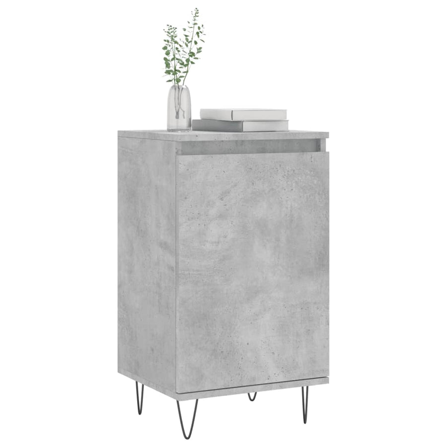 Dressoirs 2 St 40X35X70 Cm Bewerkt Hout Betongrijs