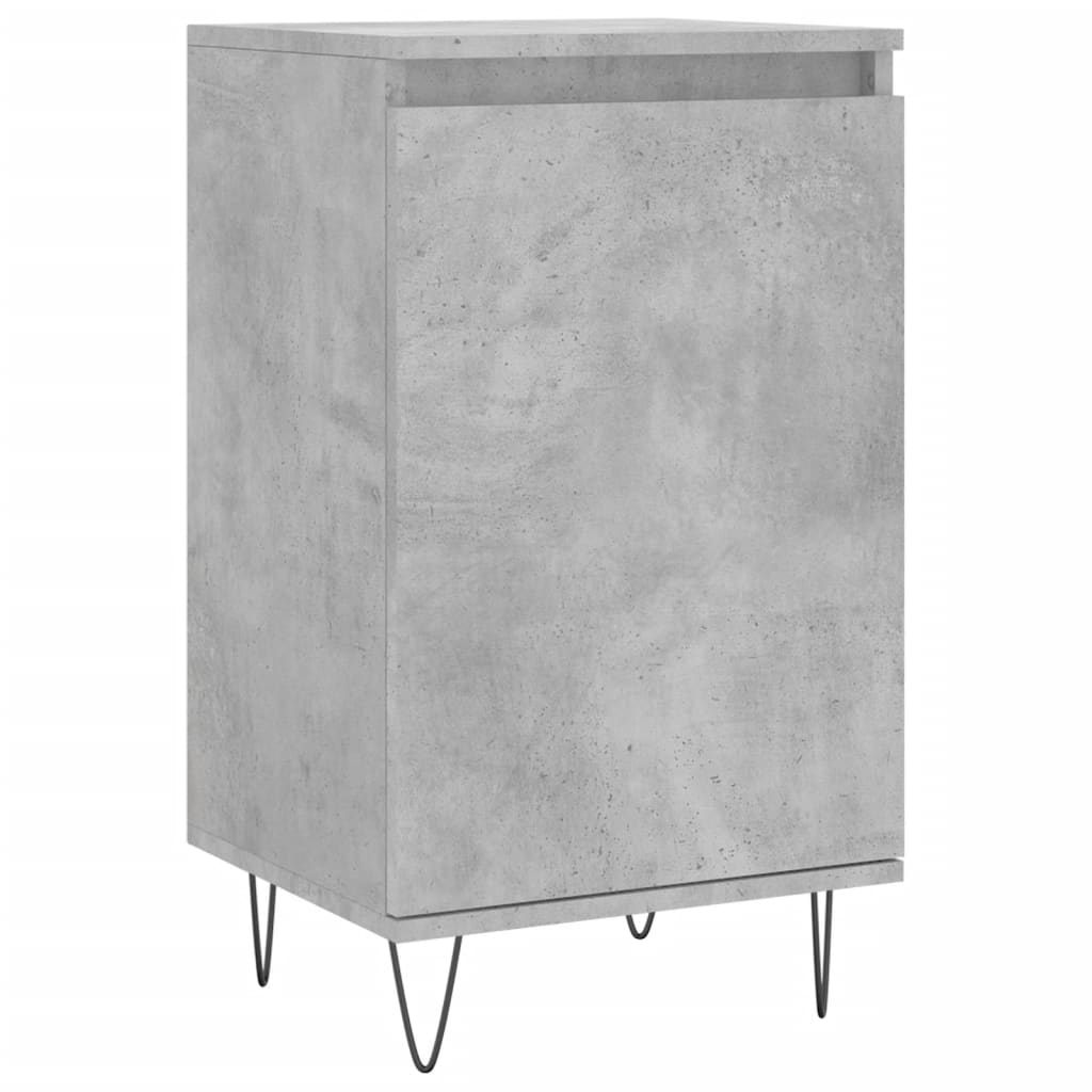 Dressoirs 2 St 40X35X70 Cm Bewerkt Hout Betongrijs