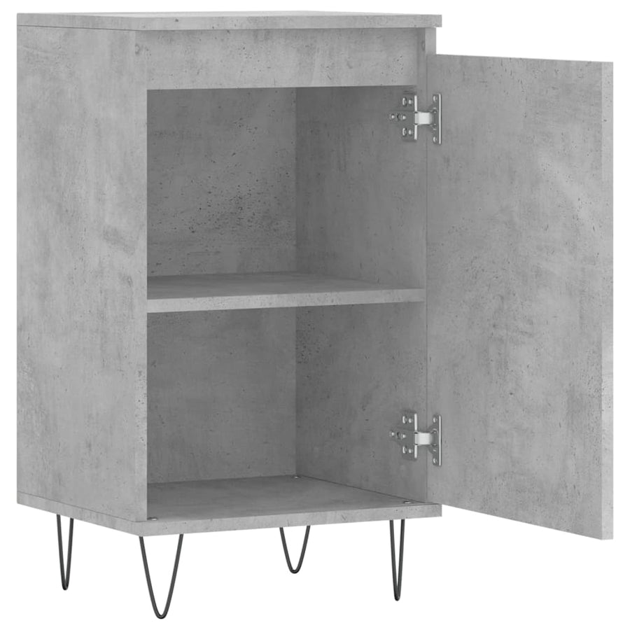 Dressoirs 2 St 40X35X70 Cm Bewerkt Hout Betongrijs