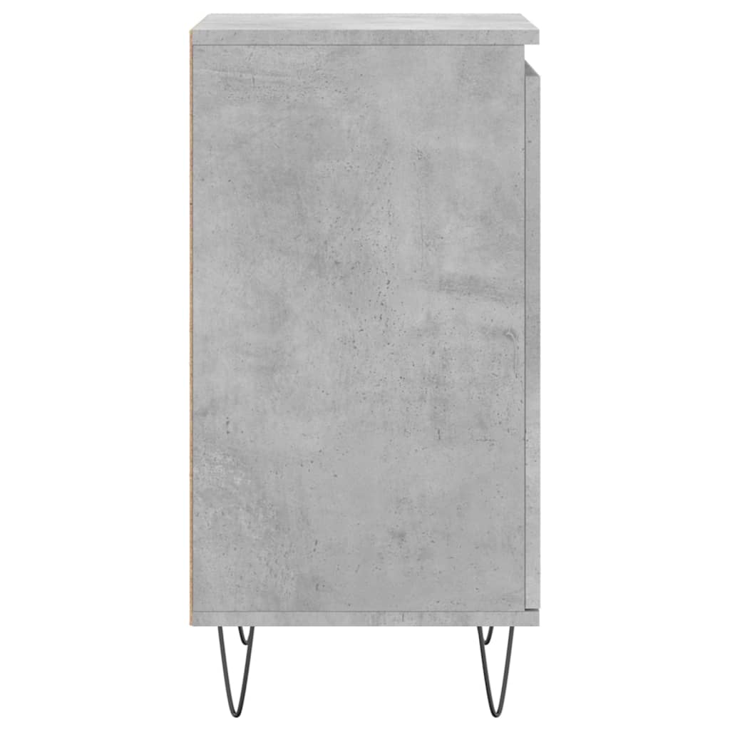 Dressoirs 2 St 40X35X70 Cm Bewerkt Hout Betongrijs