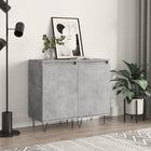 Dressoir 40x35x70 cm bewerkt hout betongrijs