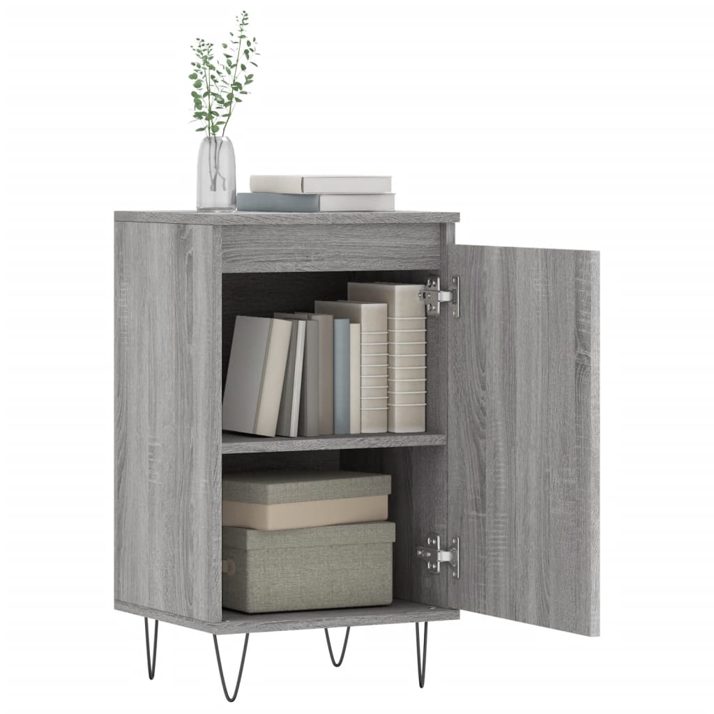 Dressoir 40X35X70 Cm Bewerkt Hout 1 Grijs sonoma