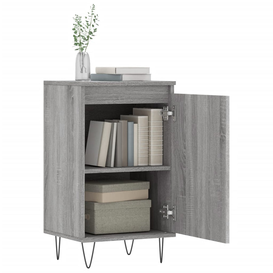 Dressoir 40X35X70 Cm Bewerkt Hout 1 Grijs sonoma