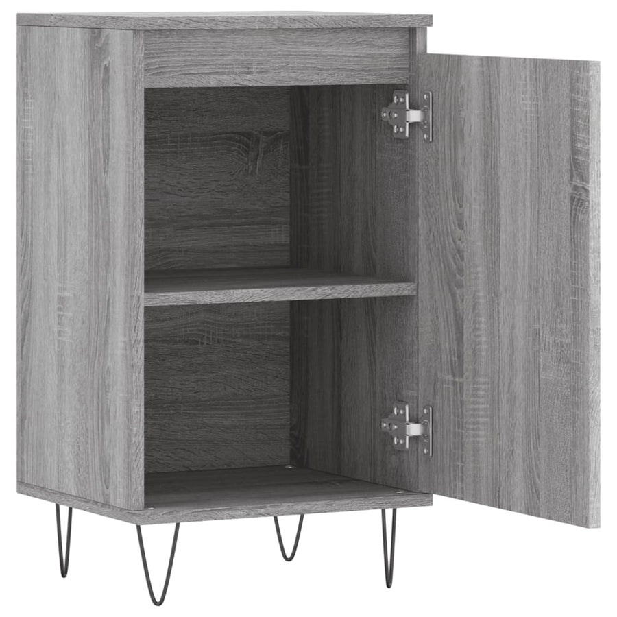 Dressoir 40X35X70 Cm Bewerkt Hout 1 Grijs sonoma