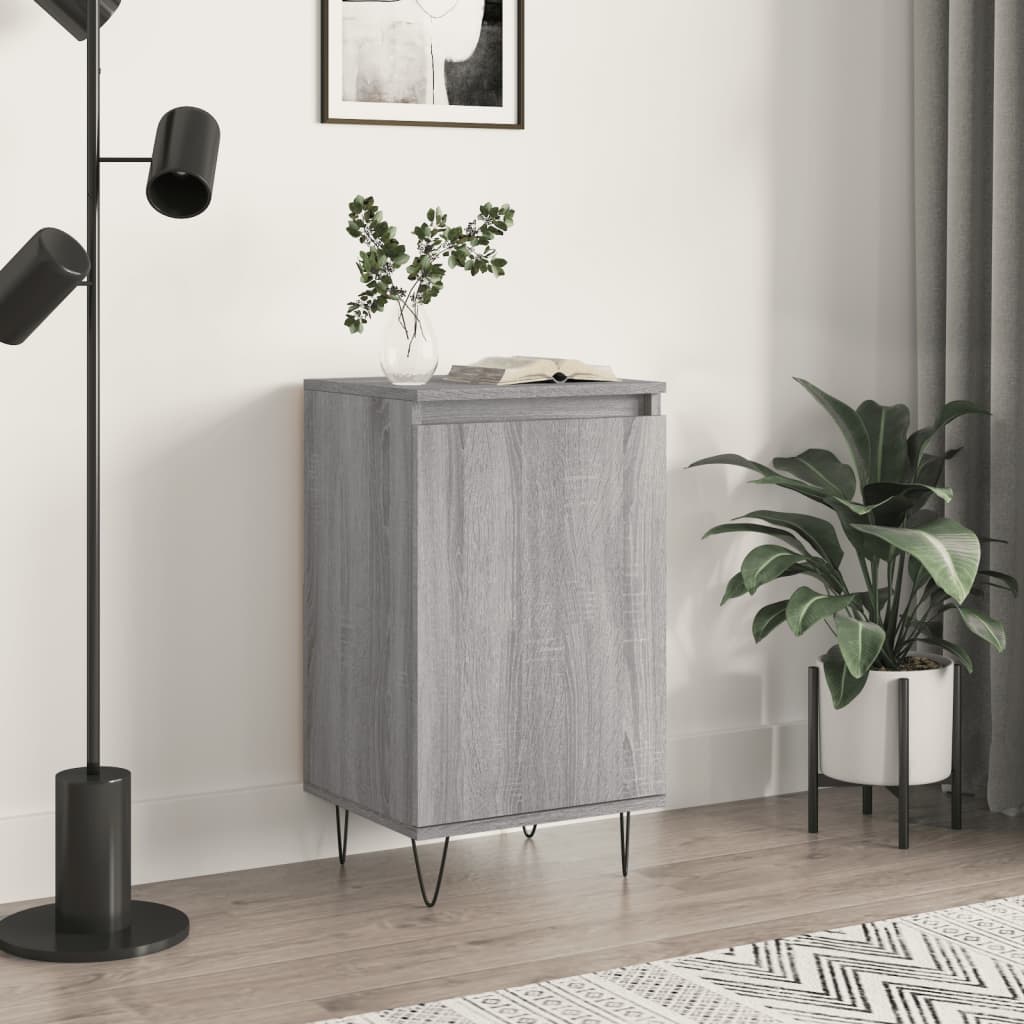 Dressoir 40X35X70 Cm Bewerkt Hout 1 Grijs sonoma