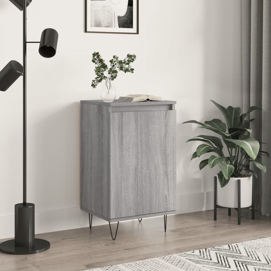 Dressoir 40X35X70 Cm Bewerkt Hout 1 Grijs sonoma