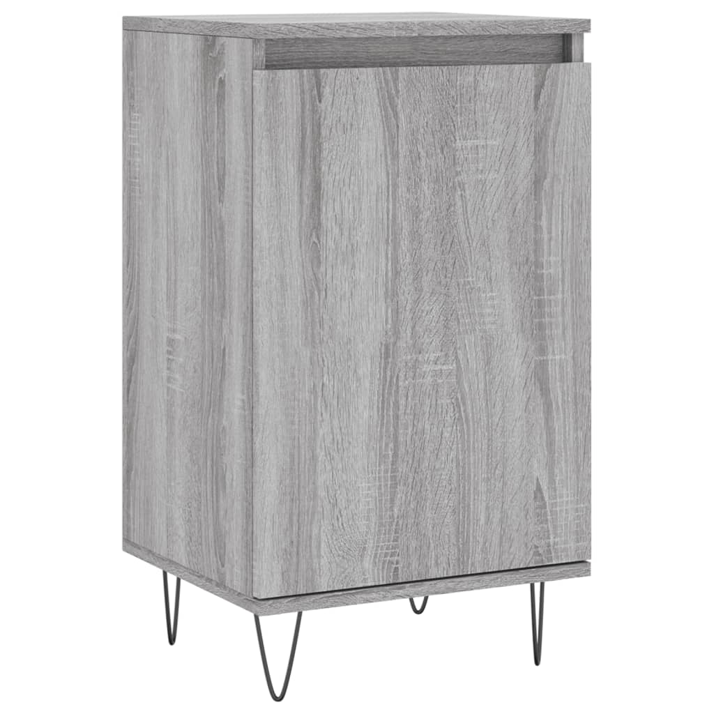 Dressoirs 2 St 40X35X70 Cm Bewerkt Hout Grijs Sonoma