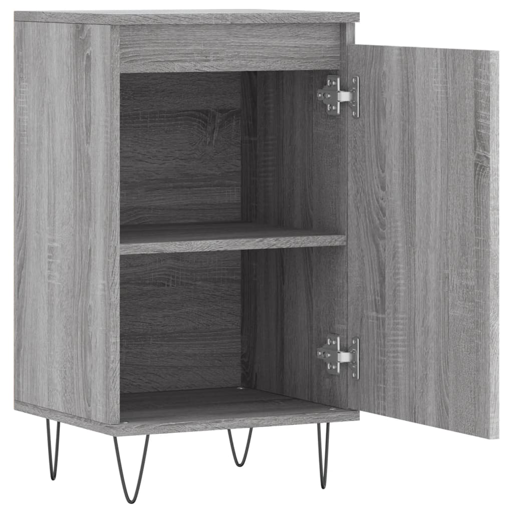 Dressoirs 2 St 40X35X70 Cm Bewerkt Hout Grijs Sonoma