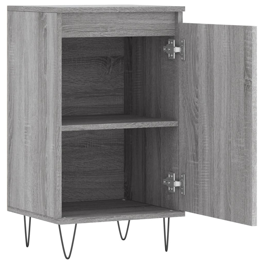 Dressoirs 2 St 40X35X70 Cm Bewerkt Hout Grijs Sonoma