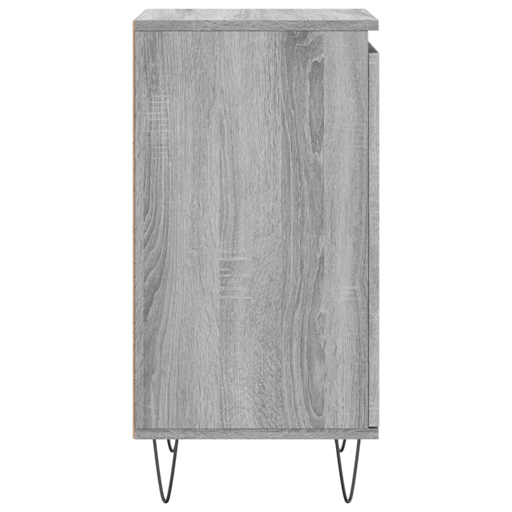 Dressoirs 2 St 40X35X70 Cm Bewerkt Hout Grijs Sonoma
