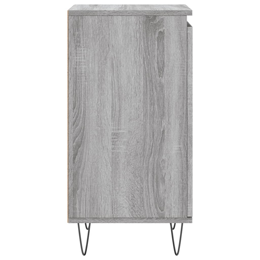 Dressoirs 2 St 40X35X70 Cm Bewerkt Hout Grijs Sonoma