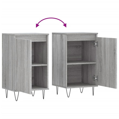 Dressoirs 2 St 40X35X70 Cm Bewerkt Hout Grijs Sonoma