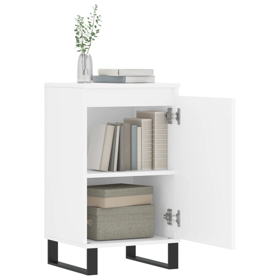 Dressoir 40X35X70 Cm Bewerkt Hout 1 Wit