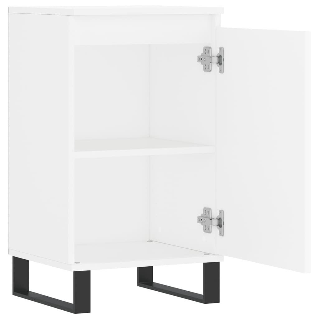 Dressoir 40X35X70 Cm Bewerkt Hout 1 Wit