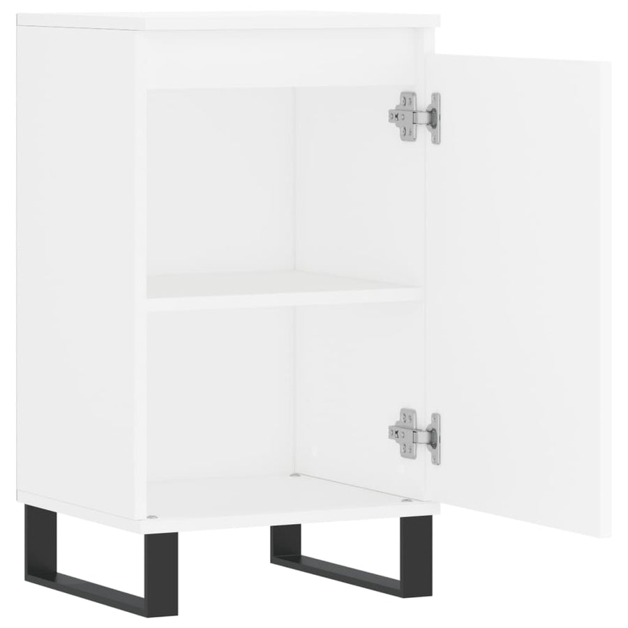 Dressoir 40X35X70 Cm Bewerkt Hout 1 Wit