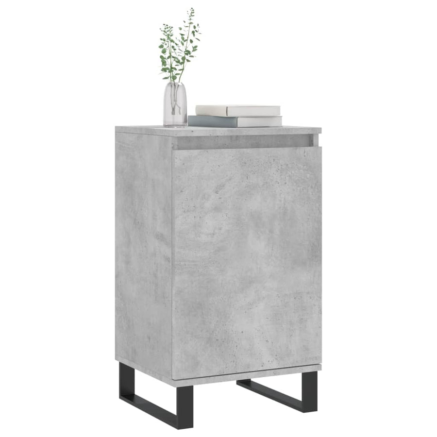Dressoirs 2 St 40X35X70 Cm Bewerkt Hout Betongrijs