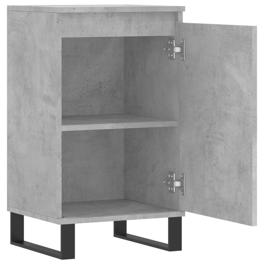 Dressoirs 2 St 40X35X70 Cm Bewerkt Hout Betongrijs
