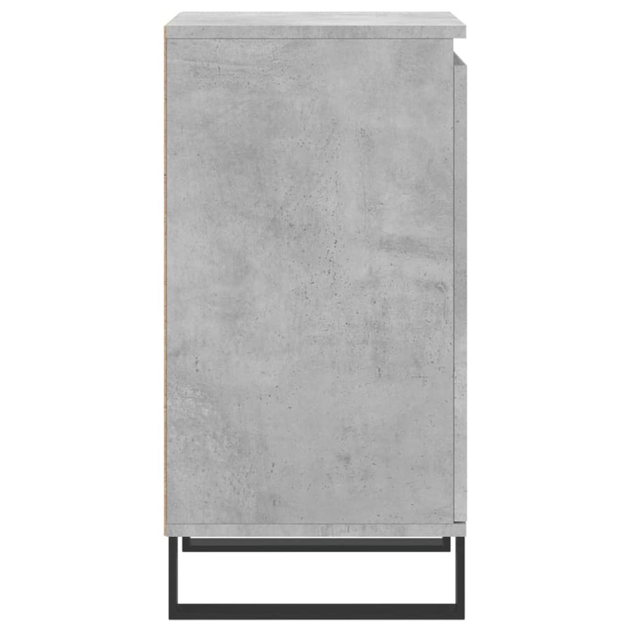 Dressoirs 2 St 40X35X70 Cm Bewerkt Hout Betongrijs