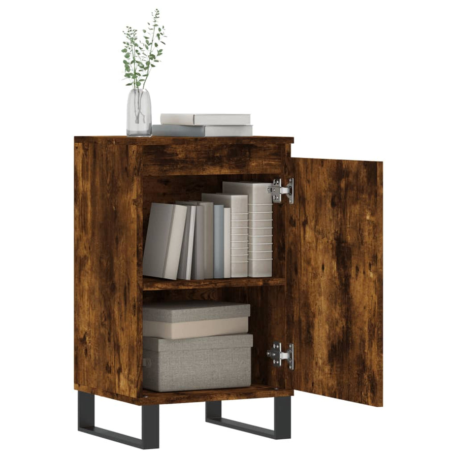 Dressoir 40X35X70 Cm Bewerkt Hout Kleurig 1 Gerookt eiken